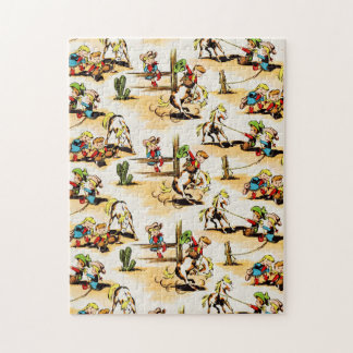  Cowboy Cowgirl Land Kinder Pony Cactus Legpuzzel
