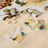  Cowboy Cowgirl Land Kinder Pony Cactus Legpuzzel (Zijkant)