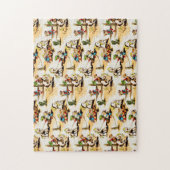  Cowboy Cowgirl Land Kinder Pony Cactus Legpuzzel (Verticaal)
