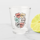 Cowboy & Cowgirl Liefde | met een western thema Shot Glas (Voorkant)