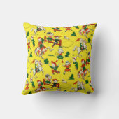  cowboy - cowgirl - paarden - Westerne Ranch Kussen (Achterkant)