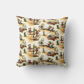 cowboy - cowgirl - paarden - Westerne Ranch Kussen (Voorkant)