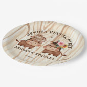 Cowboy Cowgirl Papieren Bordje (Gekanteld)