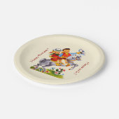 Cowboy Cowgirl Party Papieren Bordje (Gekanteld)