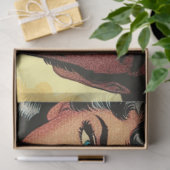 Cowboy/Cowgirl Retro Comics Tissuepapier (Geschenk)