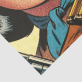 Cowboy/Cowgirl Retro Comics Tissuepapier (Detail)