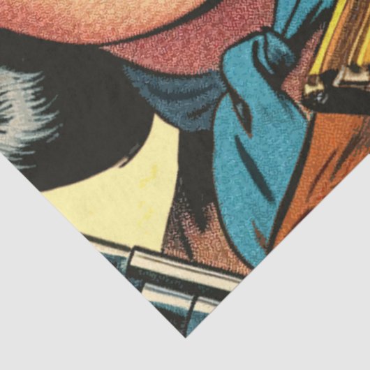 Cowboy/Cowgirl Retro Comics Tissuepapier (Detail)