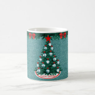 Cowboy Cowgirl Roping Kerstboom Ornament Mok