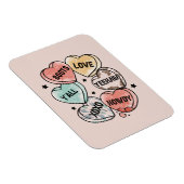 Cowboy Cowgirl Theme Hearts Magneet (Rechterzijde)