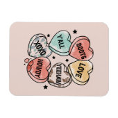 Cowboy Cowgirl Theme Hearts Magneet (Horizontaal)