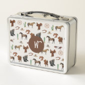 Cowboy Cowgirl Western Rodeo Country Monogram (Achterkant)