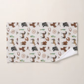 Cowboy Cowgirl Western Rodeo Country Pattern Bad Handdoek (Handdoek)