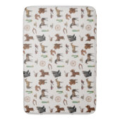 Cowboy Cowgirl Western Rodeo Country Pattern Badmat (Voorkant Verticaal)