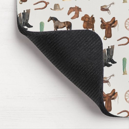 Cowboy Cowgirl Western Rodeo Country Pattern Muismat (Hoek)