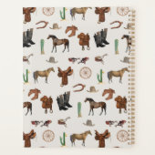 Cowboy Cowgirl Western Rodeo Country Pattern Planner (Achterkant)