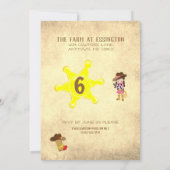 Cowboy Cowgirl Wild West aangepaste verjaardagsfee Kaart (Achterkant)