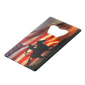 Cowboy Credit Kaart bottelopener Gift Creditkaart Flessenopener (Voorkant Gekanteld)