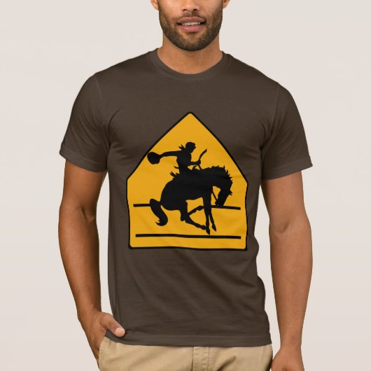 Cowboy Crosswalk Sign Shirt (Voorkant)