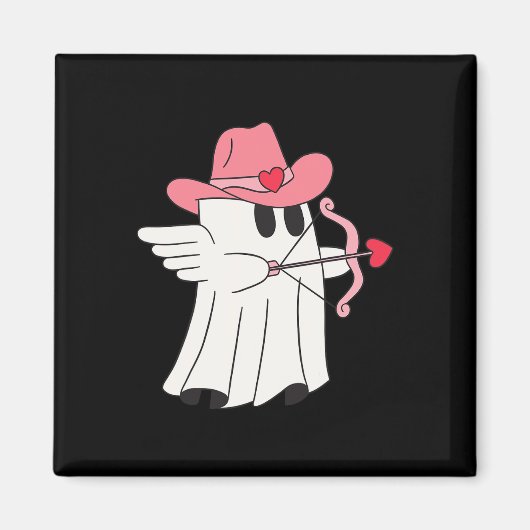 Cowboy Cupid Geest Valentijn T-shirt Voor Koppels  Magneet (Voorkant)