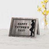 Cowboy Dad, Grey Rope, Westerne Rustige Vaderdag Kaart (Gele Bloem)