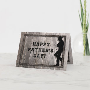 Cowboy Dad, Grey Rope, Westerne Rustige Vaderdag Kaart