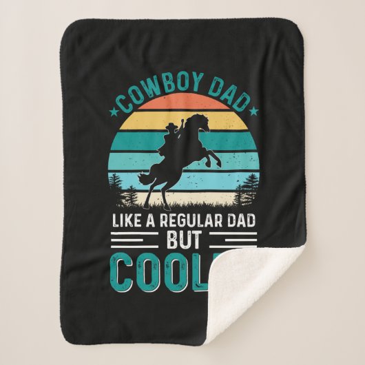 Cowboy Dad Sherpa Deken (Voorkant)