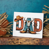 Cowboy Dad: Tough, True en Tijdloos Fotoplaat (Zijkant)