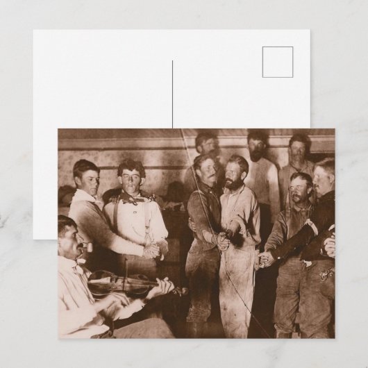 Cowboy Dance Briefkaart (Voorkant / Achterkant)