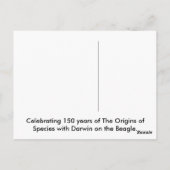 Cowboy Darwin over de Beagle Briefkaart (Achterkant)