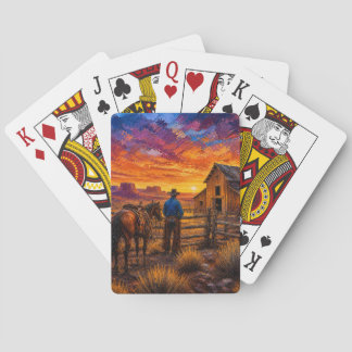 Cowboy Days End Speelkaarten