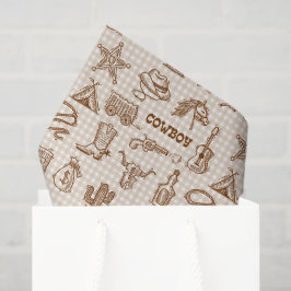 Cowboy Decoupage Papier, Western Rodeo Tissuepapier