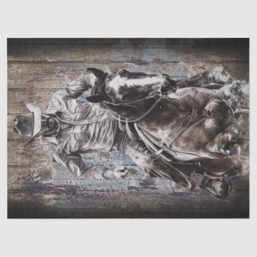 Cowboy Decoupage Tissuepapier (Voorkant)