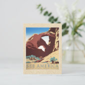 Cowboy Desert  Westerne paarden Briefkaart (Staand voorkant)