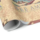 Cowboy Desert  Westerne paarden Cadeaupapier (Rol Hoek)