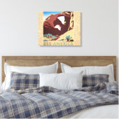 Cowboy Desert  Westerne paarden Canvas Afdruk (Insitu (Slaapkamer))
