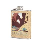 Cowboy Desert  Westerne paarden Heupfles (Links)