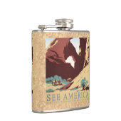 Cowboy Desert  Westerne paarden Heupfles (Rechts)