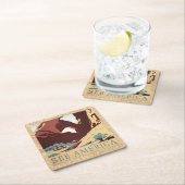 Cowboy Desert  Westerne paarden Kartonnen Onderzetters (Insitu)