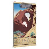 Cowboy Desert  Westerne paarden Klembord (Rechts)