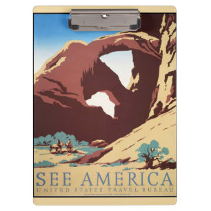 Cowboy Desert  Westerne paarden Klembord