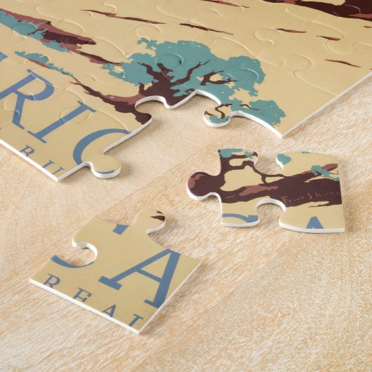 Cowboy Desert  Westerne paarden Legpuzzel (Zijkant)