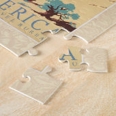 Cowboy Desert  Westerne paarden Legpuzzel (Zijkant)