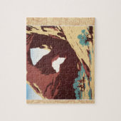 Cowboy Desert  Westerne paarden Legpuzzel (Verticaal)