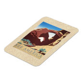 Cowboy Desert  Westerne paarden Magneet (Linkerzijde)