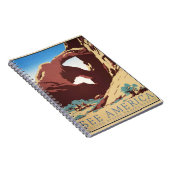 Cowboy Desert  Westerne paarden Notitieboek (Rechterzijde)