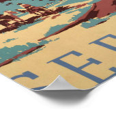 Cowboy Desert  Westerne paarden Poster (Hoek)