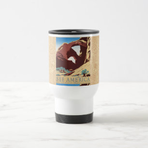 Cowboy Desert  Westerne paarden Reisbeker