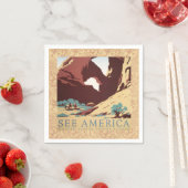 Cowboy Desert Westerne paarden Servet (Insitu)