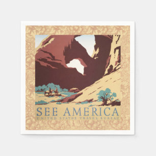 Cowboy Desert Westerne paarden Servet