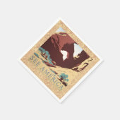 Cowboy Desert Westerne paarden Servet (Hoek)